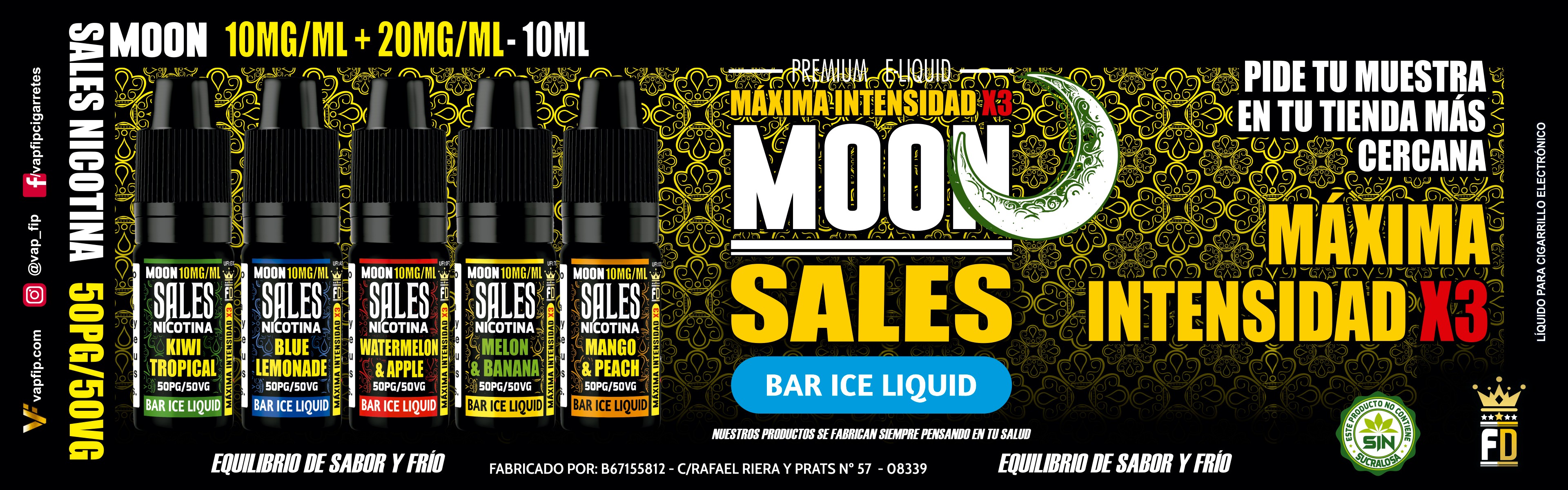 Sales de nicotina MOON 10ml